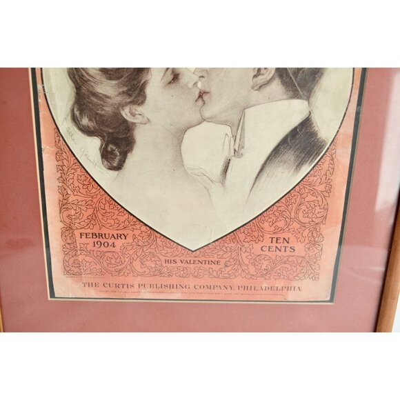1904 Ladie's Home Journal February Front Cover Antique Framed - Picture 5 of 6
